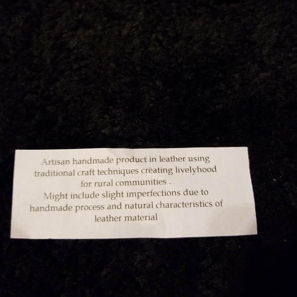 WOMEN'S WINE HANDMADE LEATHER CLUTCH WALLET - Picture 6 of 7